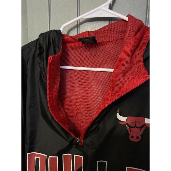 Chicago Bulls ULTRA GAME 1/4 Zip Men's Large Windbreaker - New Size L - Picture 12 of 12